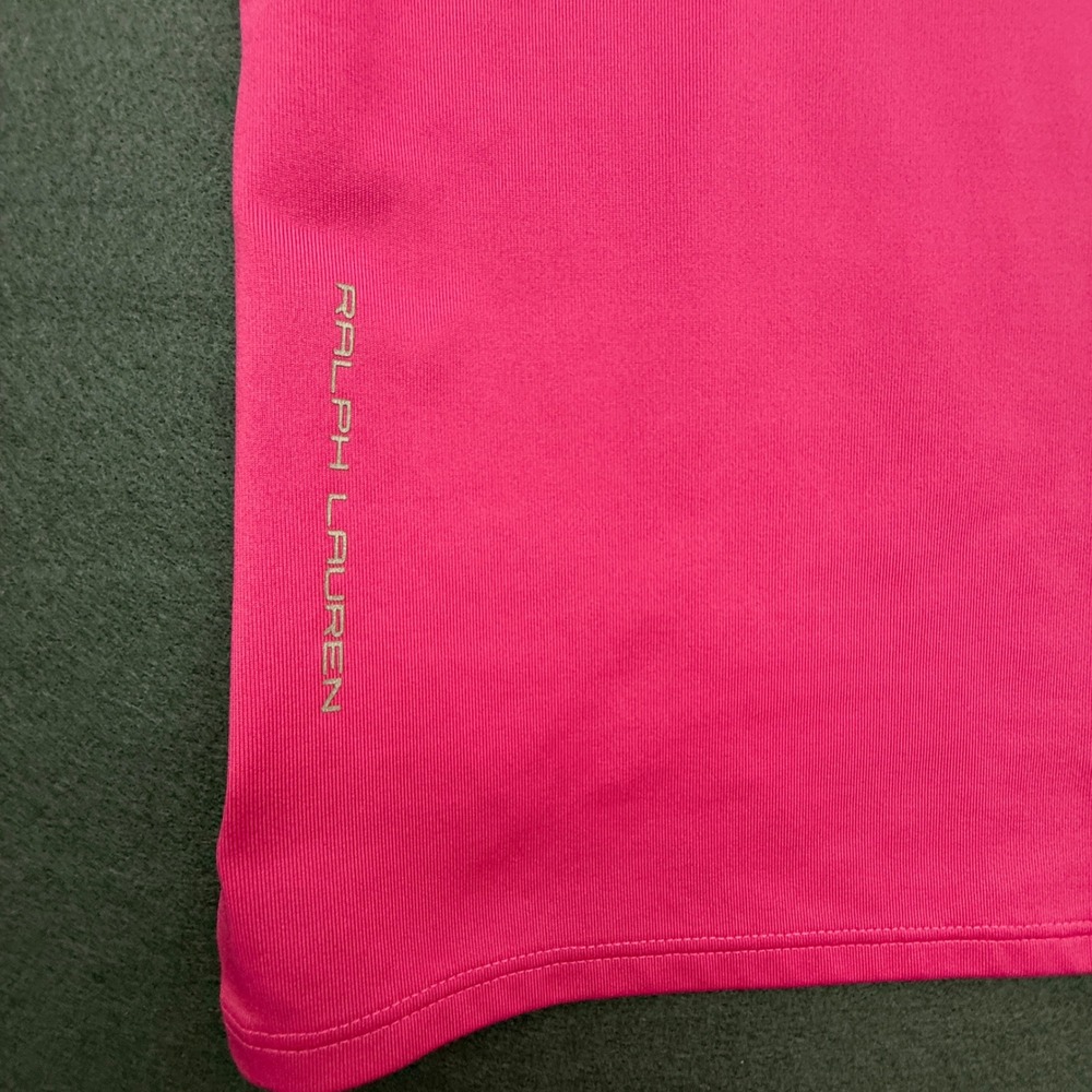RLX Ralph Lauren Polo Women Medium Pink Golf Activewear Performance Short Sleeve - Picture 9 of 13